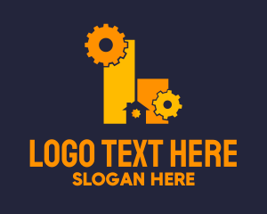 Lot - Orange Industrial Real Estate logo design