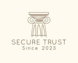 Trust - Greek Column Pillar logo design