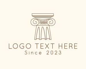 Greece - Greek Column Pillar logo design