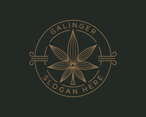 Cannabis - Natural Marijuana Leaf logo design