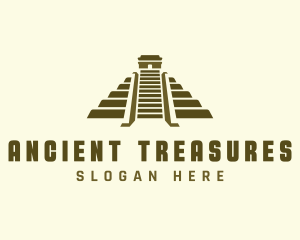 Mayan Pyramid Temple logo design