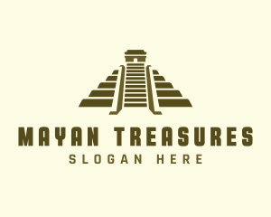 Mayan - Mayan Pyramid Temple logo design