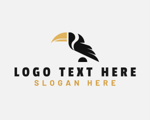 Fly - Toucan Bird Beak logo design