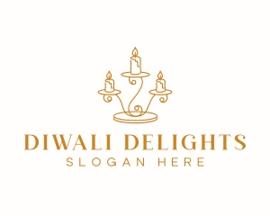 Diwali - Handcrafted Candle Decor logo design