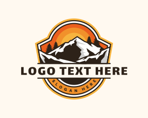 Hiking - Mountaineer Outdoor Adventure logo design