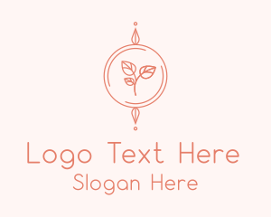 Pink Leaf Essential Oil Logo