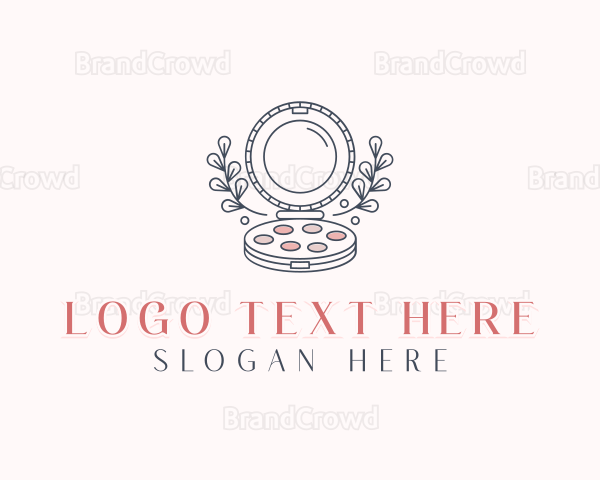 Feminine Floral Makeup Logo