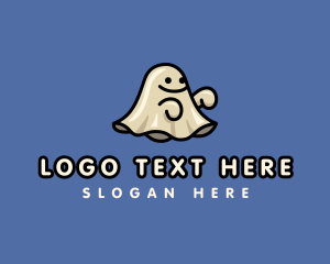 Character - Ghost Spooky Cartoon logo design