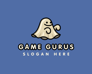 Ghost Spooky Cartoon Logo