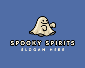 Ghost Spooky Cartoon logo design