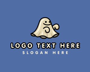Ghost - Ghost Spooky Cartoon logo design