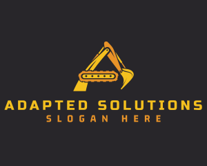 Construction Industry Excavator logo design