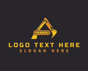 Construction Industry Excavator Logo