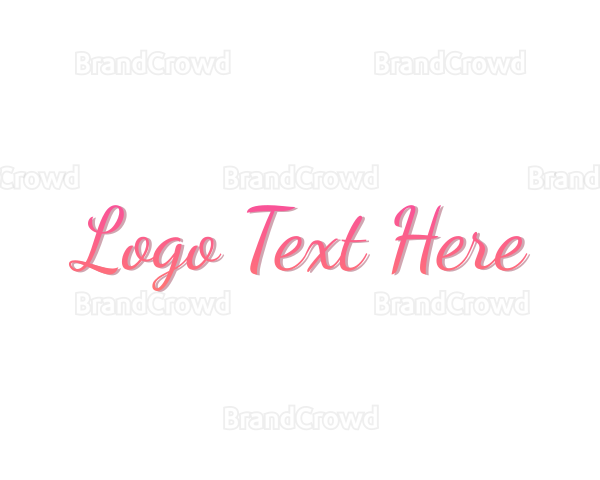 Stylish Pink Logo