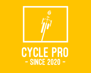 Yellow Bike Square logo design