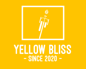 Yellow Bike Square logo design