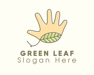 Leaf - Handmade Hand Leaf logo design