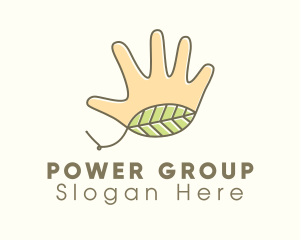 Preschool - Handmade Hand Leaf logo design