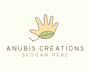 Handmade Hand Palm logo design