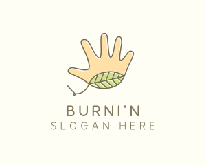 Handmade Hand Palm logo design