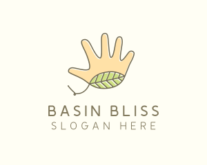 Handmade Hand Palm logo design