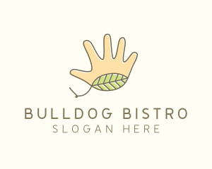 Handmade Hand Palm logo design