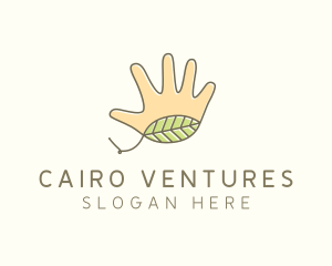 Handmade Hand Palm logo design