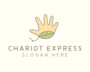 Handmade Hand Palm logo design