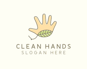 Handmade Hand Palm logo design