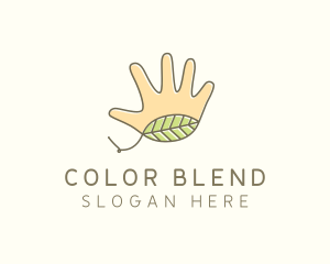 Handmade Hand Palm logo design