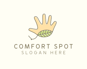 Handmade Hand Palm logo design