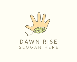 Handmade Hand Palm logo design