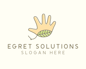 Handmade Hand Palm logo design