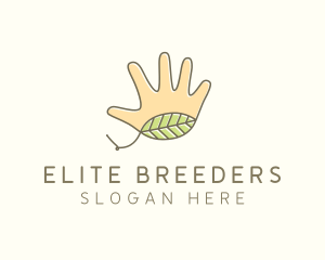 Handmade Hand Palm logo design