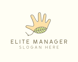 Handmade Hand Palm logo design