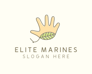 Handmade Hand Palm logo design