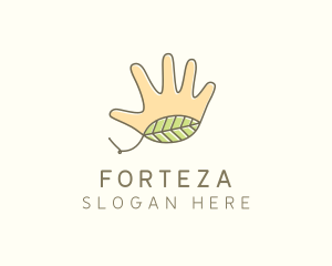 Handmade Hand Palm logo design