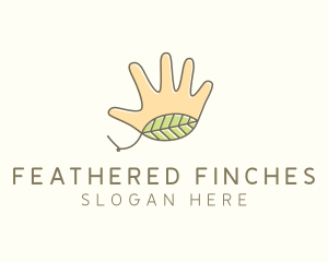 Handmade Hand Palm logo design