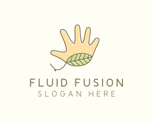 Handmade Hand Palm logo design