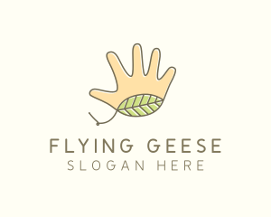 Handmade Hand Palm logo design