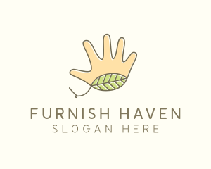 Handmade Hand Palm logo design