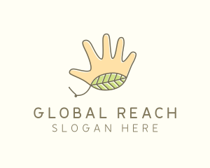 Handmade Hand Palm logo design