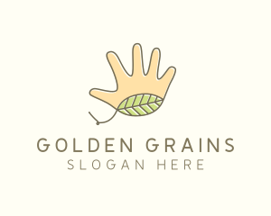 Handmade Hand Palm logo design