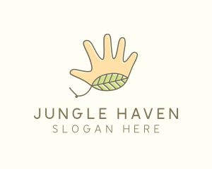 Handmade Hand Palm logo design