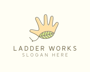 Handmade Hand Palm logo design