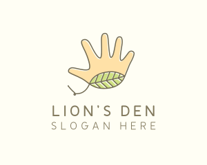 Handmade Hand Palm logo design