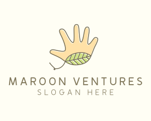 Handmade Hand Palm logo design