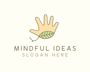 Handmade Hand Palm logo design