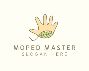 Handmade Hand Palm logo design