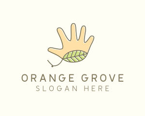 Handmade Hand Palm logo design